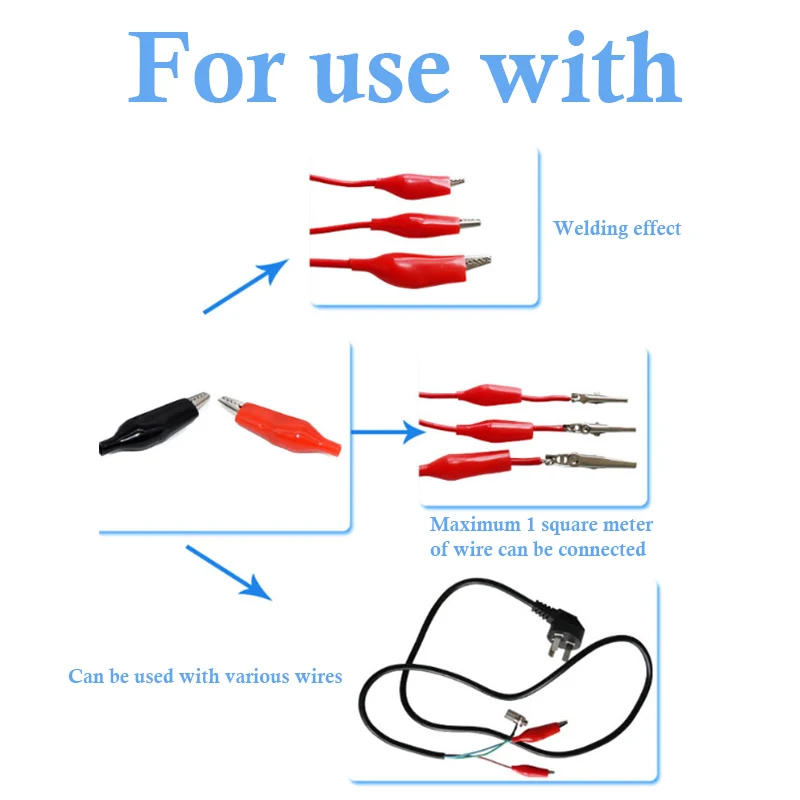 Test Clips 45mm Large Small Power Safety Iron Alligator Fixed