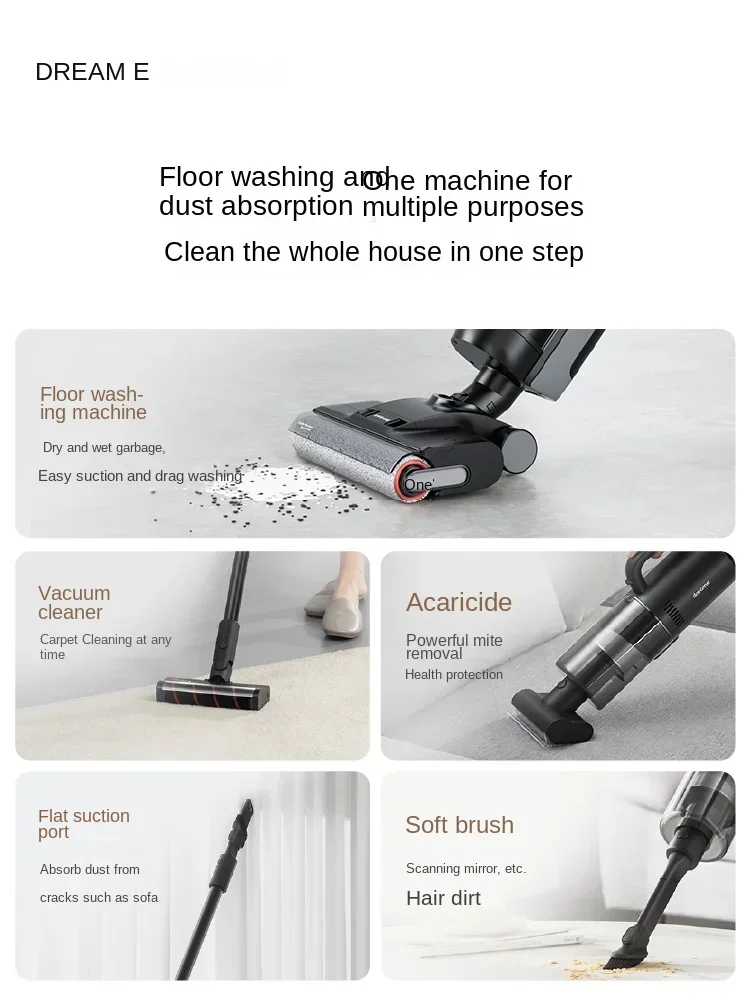 DREAME H20Mix Floor washing machine Cleaning, Mopping and vacuuming machine Household appliances hot air quick drying 3