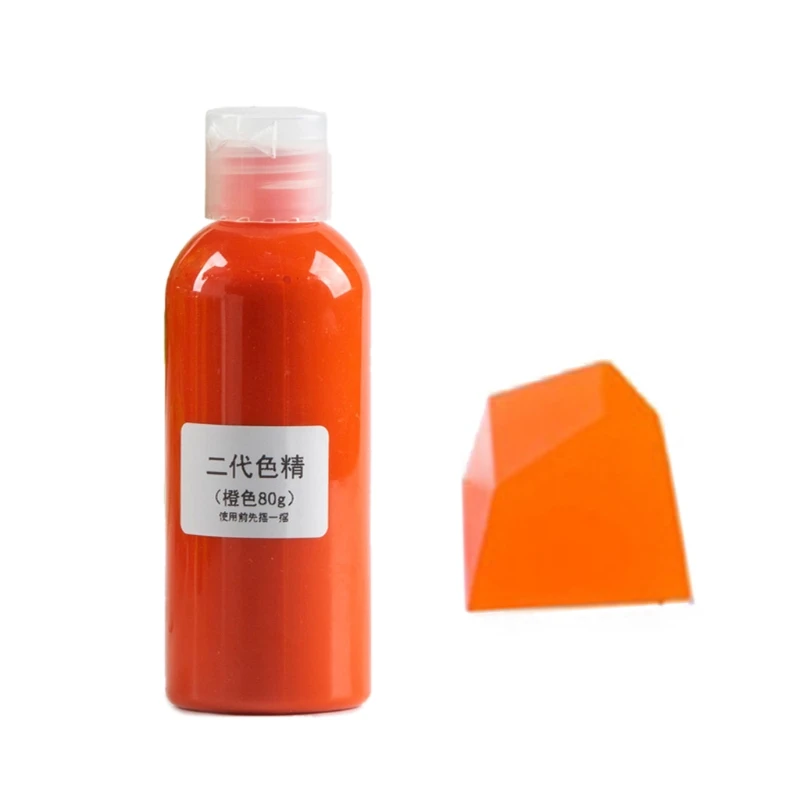 Large Bottle 80g Transparent Epoxy Resin Coloring Dye - Fading Resistant