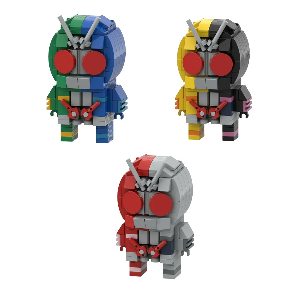 7.5Cm Nuovo Kamen Rider Set Brickheadz Building Blocks Mini Action Figure Toys