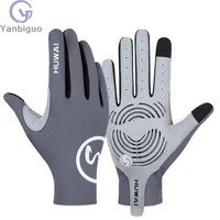 Cycling Gloves Full Finger for MTB and Road Bike Racing,Men&Women Spring Summer Thin Viscose Driving Breathable Antiskid Gloves 1