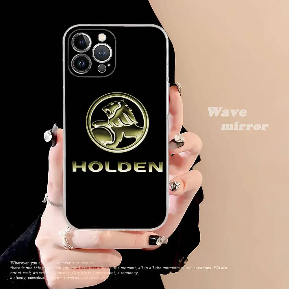 Sleek Transparent Car Emblem Phone Case