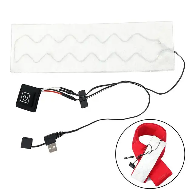 Fűtőpad Usb Töltésű Ruhák 5V Nyaki Tekercselés Derék Hasi Párna Melegebb Fűtőberendezés 3 Hőmérsékleten Állítható