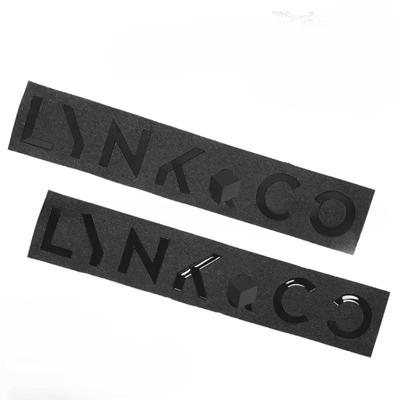 Lynk & Co 01 02 03 05 후면 로고 검정색 영어 문자 로고 자동차 로고 수정 검정색 전사 장식 자동차 액세서리
