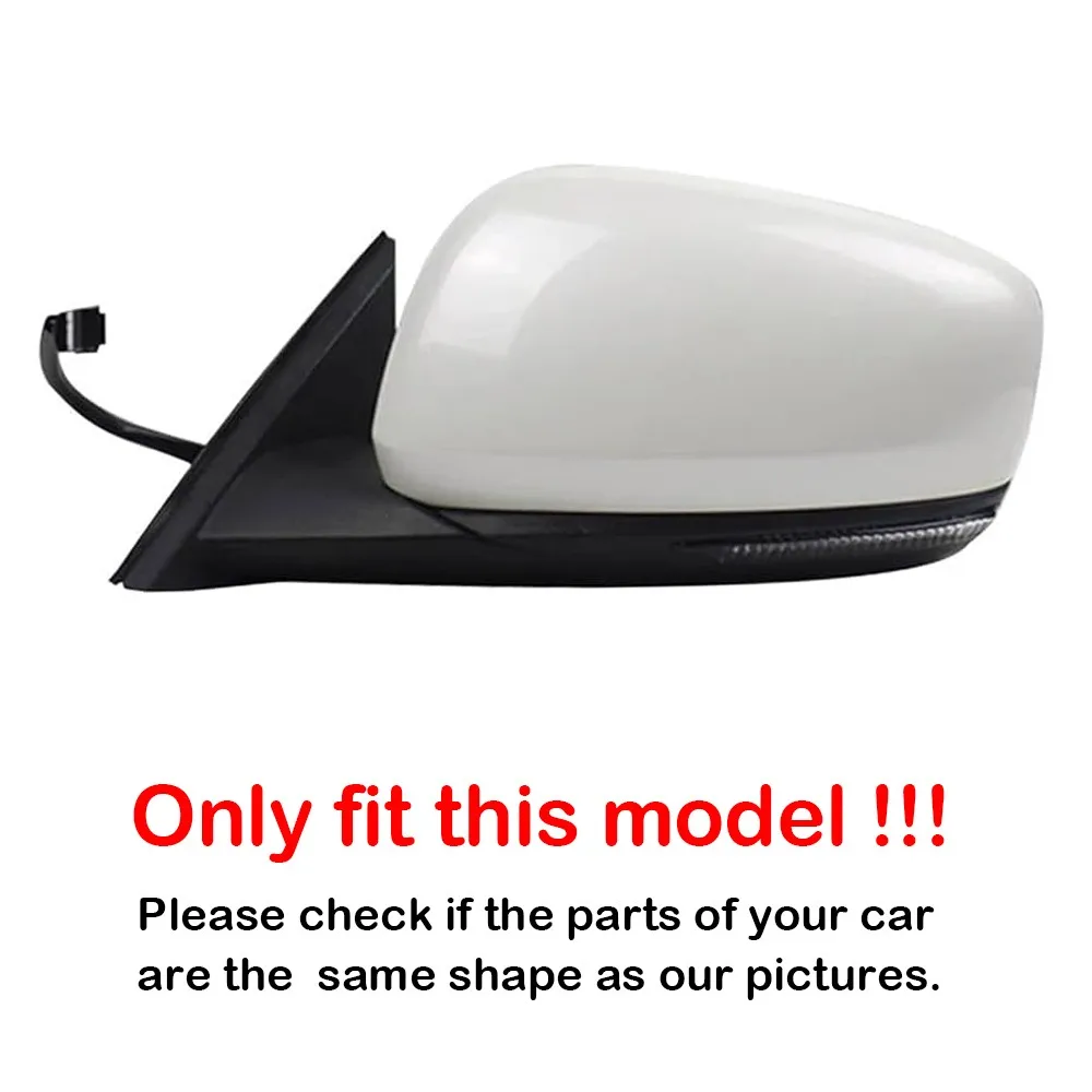 르노 콜레오스 2016 2017 2018-2020 ABS 자동차 사이드 미러 커버 윙 캡 외부 도어 하우징 트림 접착 스티커