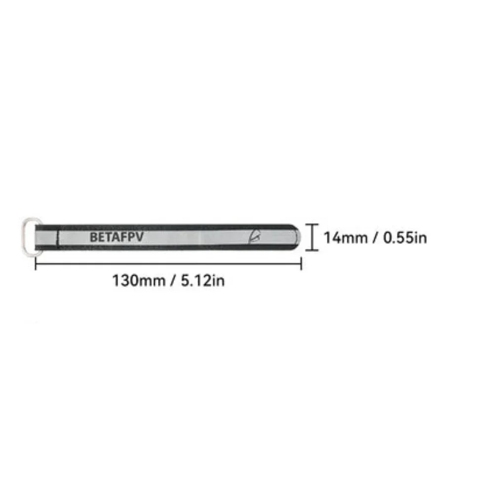 Sangle de batterie BETAFPV Pavo Series 130mm enroulée, montrant sa flexibilité et sa robustesse.