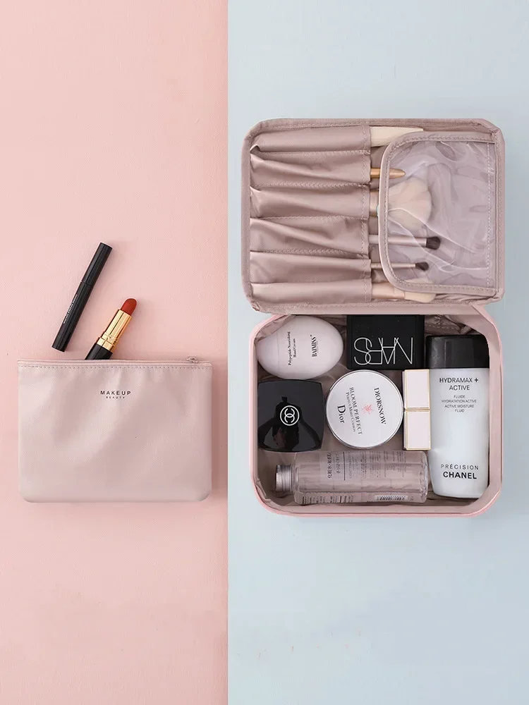 Women's Portable High Beauty Makeup Bag Large Capacity Travel Washing Bagthree-dimensional Makeup Storage Bag