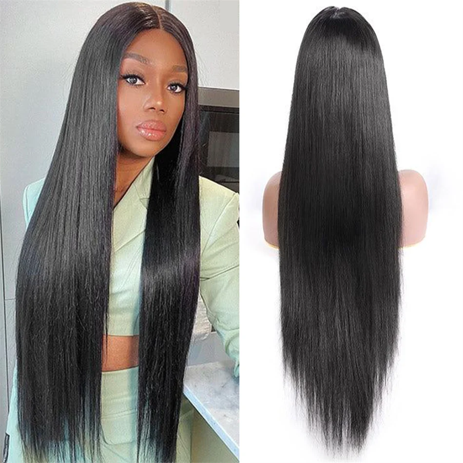

Transparent 13x4 13x6 Straight Hair Lace Front Human Hair Wigs 30 Inch Remy Brazilian HD Lace Frontal Wig For Women 180 Density