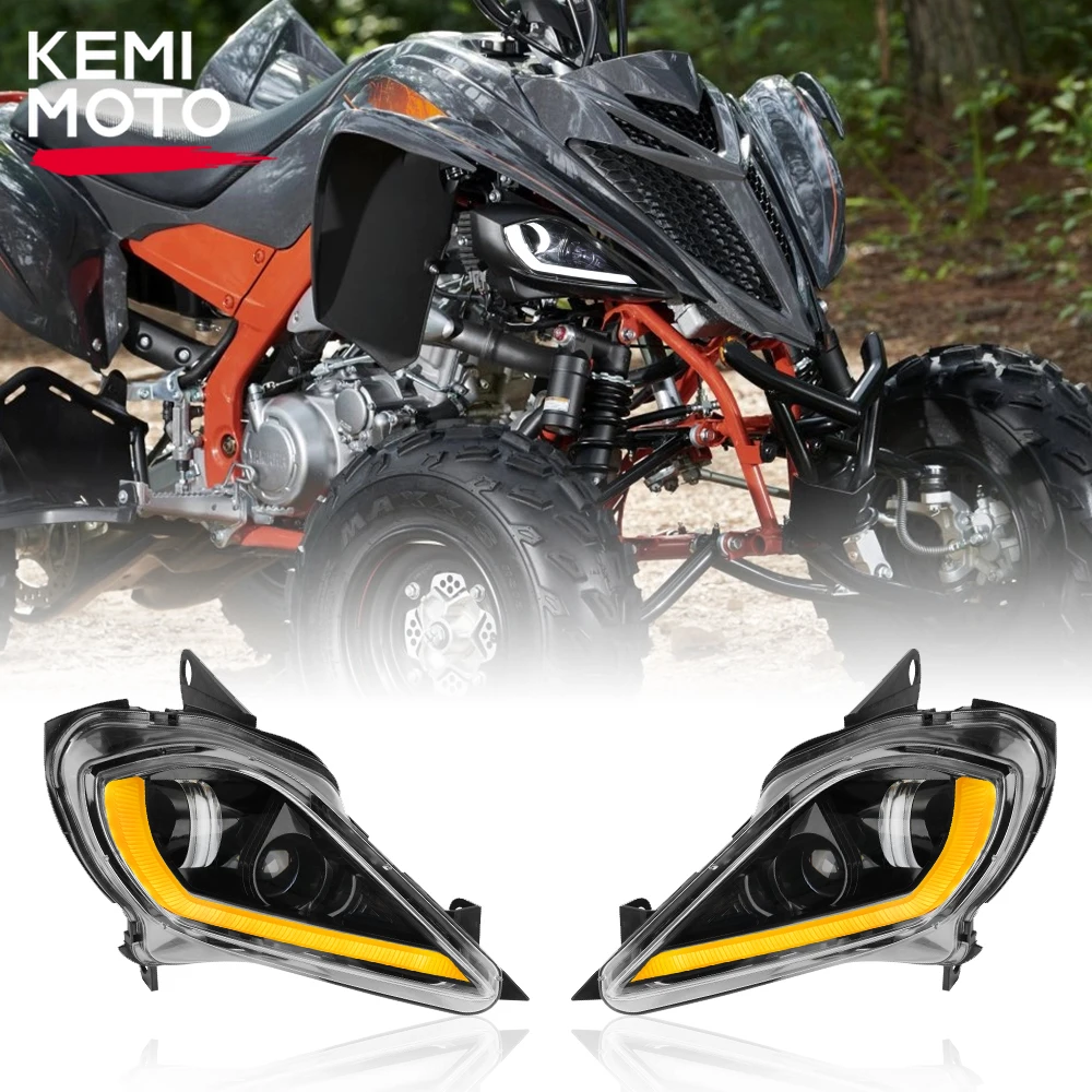 KEMIMOTO DRL Headlight for Yamaha Raptor 700 700R YFZ450 YFZ450R YFZ450X Wolverine 450 2006-2023 LED Turn Signal light Switch 2023 juntek jds8000 series jds8060 60mhz digital control signal generator dual channels function arbitrary waveform generator