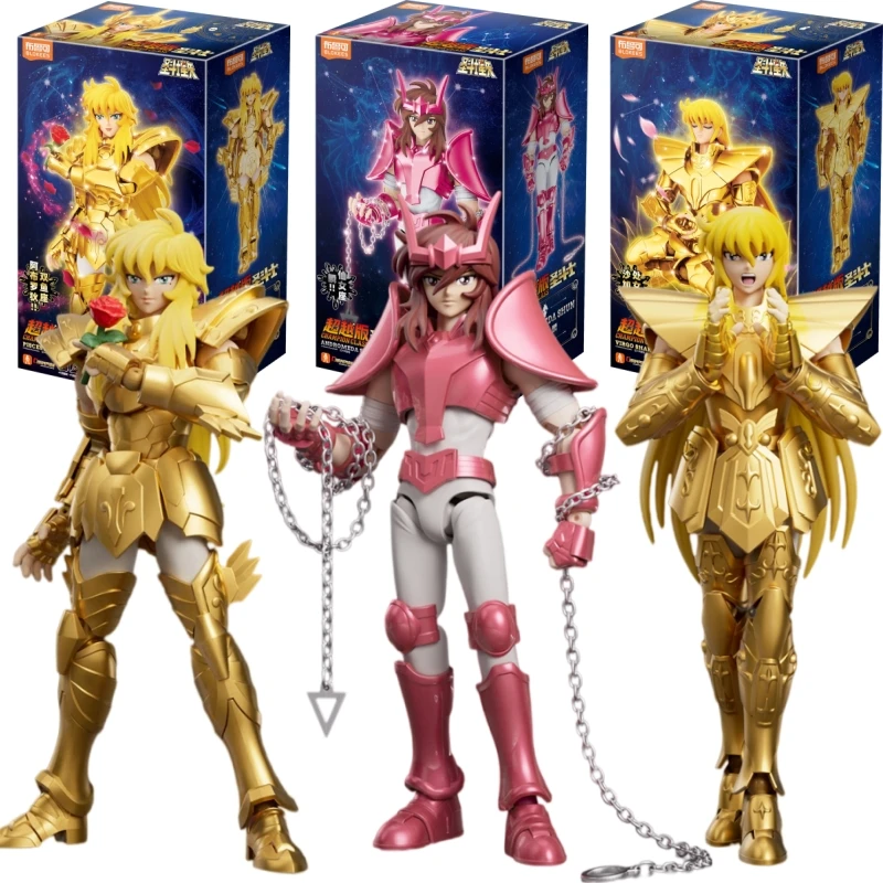 BLOKEES Original Saint Seiya Andromeda Shun Fische Aphrodite Jungfrau Shaka Champion-Klasse Actionfigur Bausatz Spielzeug Geschenk