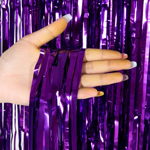 Cheap as a Party Metallic Tinsel Foil Fringe Curtains Backdrop for Birthday New Year Eve Party Photo Wedding Decor - Image 15