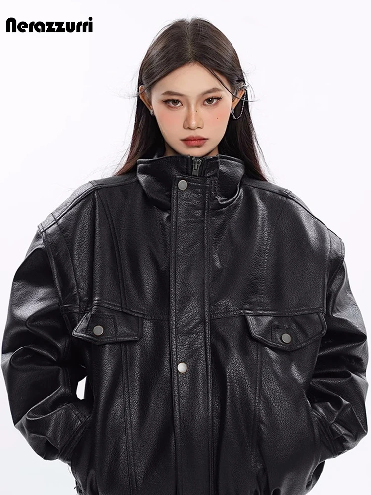 Nerazzurri Spring Autumn Oversized Cool Windproof Thick