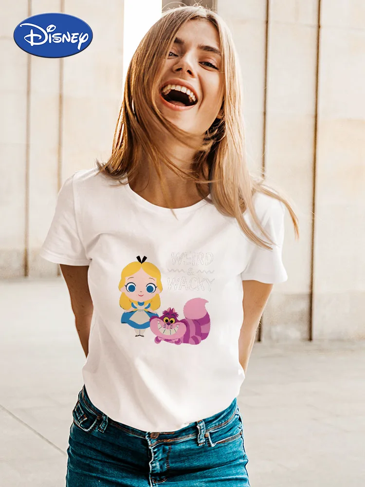 Camiseta de verano de para mujer, ropa informal Cenicienta de corta, moda europea, Instagram, novedad de 2022, envío gratis| | - AliExpress