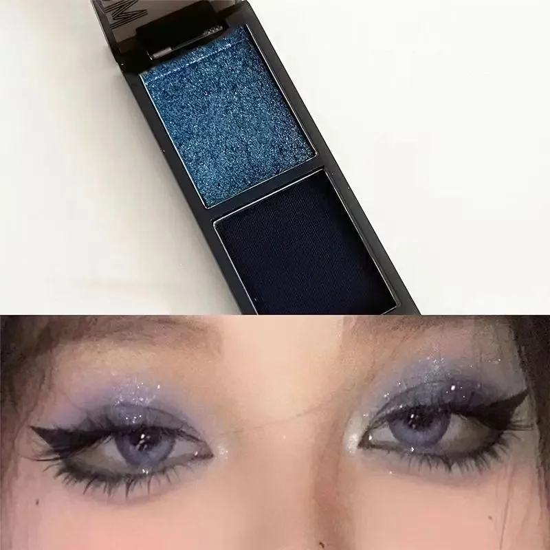 Hot Biya 2Colors Eyeshadow Protable Red Black Plate Matte Eye Shadow Dark Smoky Cosmetics Makeups Party Halloween DIY Wholesale 3