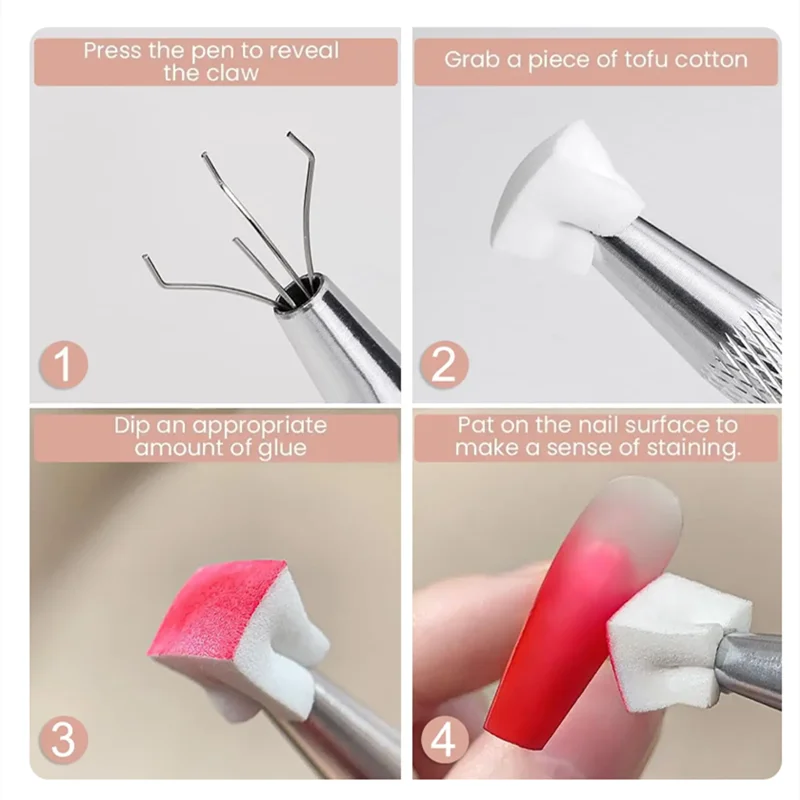 nail sponge 50/150pcs Ombre Sponge for Nails Soft Gradient Nail Sponge with Grabbing Pen Ombre Nail Brush French Tip Tool Manicure Design