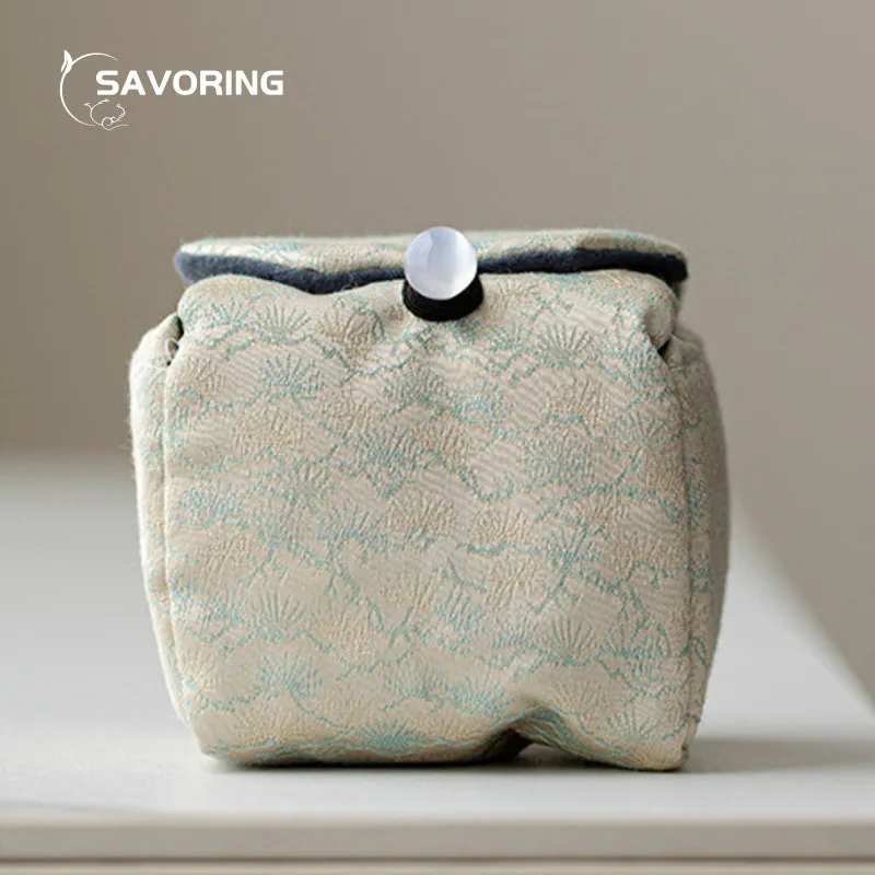 Tea Storage Bags Chinese Tea Cozies Travel Portable Storage Bag Package For Tea Set Teapot Quick Cup Picnic Nuts Food Jewelery Cotton Protection