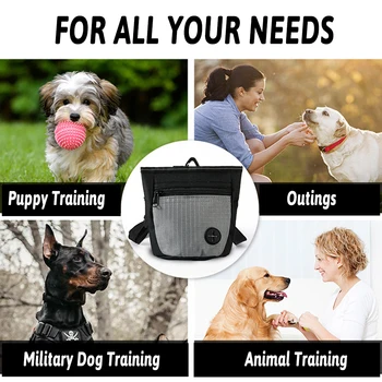 Magnetic opening Dogs Training Pack Pouch Food Bag Pocket Snack Reward Waist Bag Outdoor Feeder Puppy Portable Dog Training Ba 6