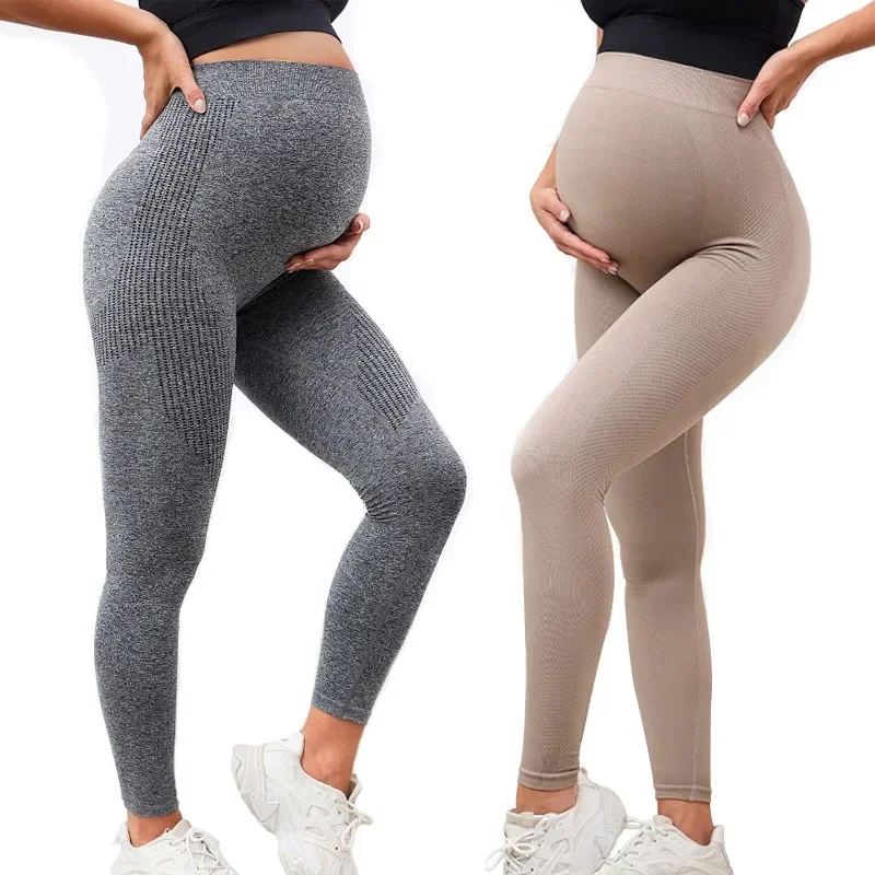 Elastic High Waist Maternity Leggings for Pregnant Women Belly Support Postpartum Body Shaper Fitness Trousers women leggings,maternity leggings