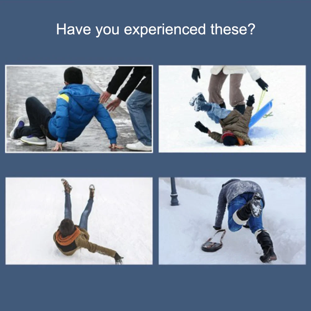 (Children's size S) Anti-slip Crampon Shoe Covers Snow Claw Nail Chain Shoe Chain Suitable for 30-34 Shoe Sizes