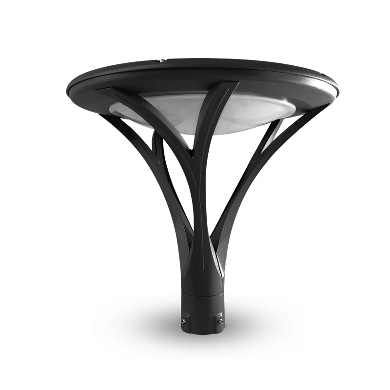 Modern Design Sense Led Landscape Lighting Black 76mm Interface 30W 40W 50W 60W High Pole Garden Green Belt Street Lamp