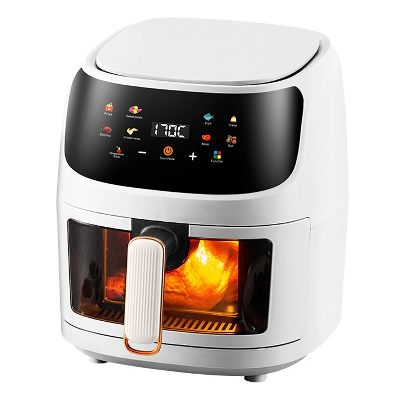 

6L 8L Deep Hot Selling Frier Nonstick Multifunctional Smart Digital Electric Air Fryer For Kitchen
