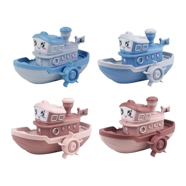 Jouets de bain en forme de bateau pour enfant en bas âge, dessin animé,  soleil, mécanique, liquimanquer, eau, natation, plage - AliExpress