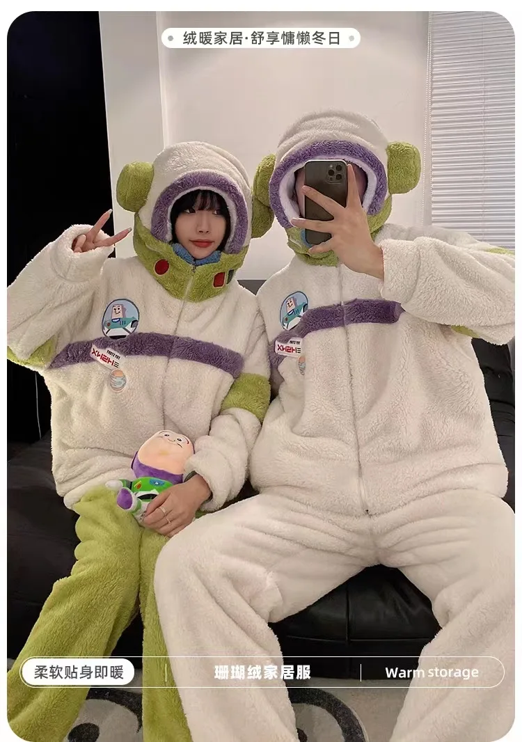 Cosplay Costume Toy Store Buzz Lightyear Pajamas Sets Hooded