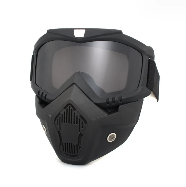 All-Terrain Tactical Cycling and Snowboarding Goggles with Detachable Face Mask