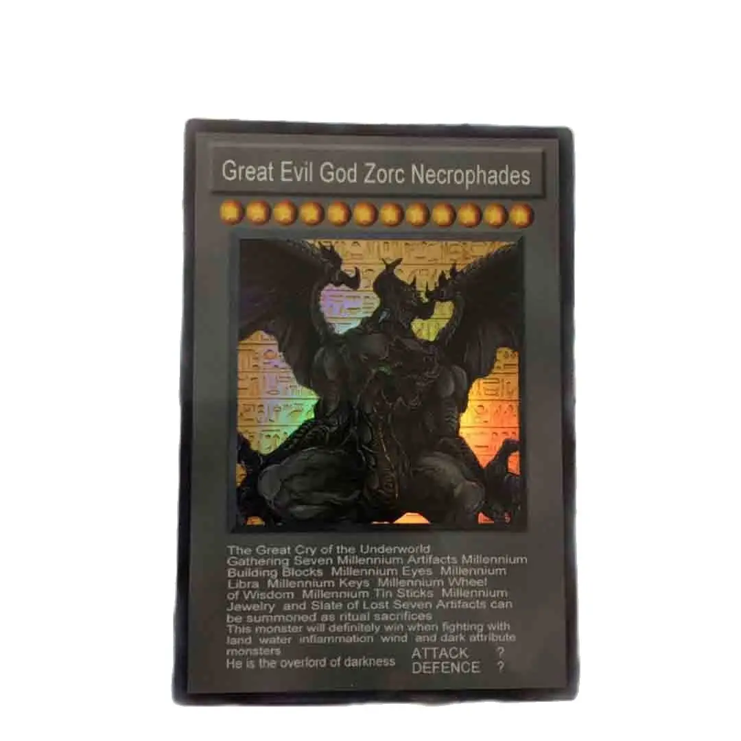 

Yu Gi Oh Big Evil Sauk комикс издание «сделай сам» мигающая игрушка с лицом Хобби Коллекционные Предметы игра Коллекция аниме открытка