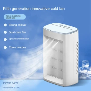 Portable Mini Air Conditioner Fan Personal Air Cooling Fan Desktop Humidification Fan