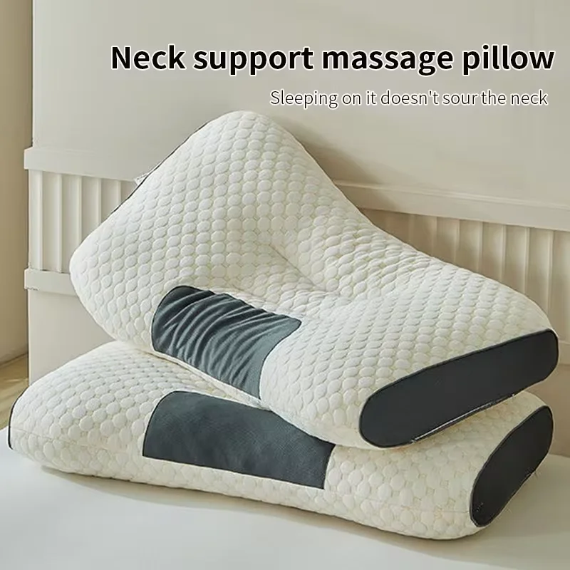 Neck Pillow Sleep Pillow Neck massage pillow for sleeping home orthopedic pillow soy fiber SPA help sleep and protect neck