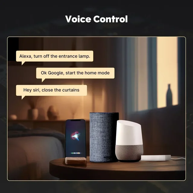 MOES Tuya Zigbee Matter Thread Gateway, Smart Home Bridge Hub, Voice Control 5