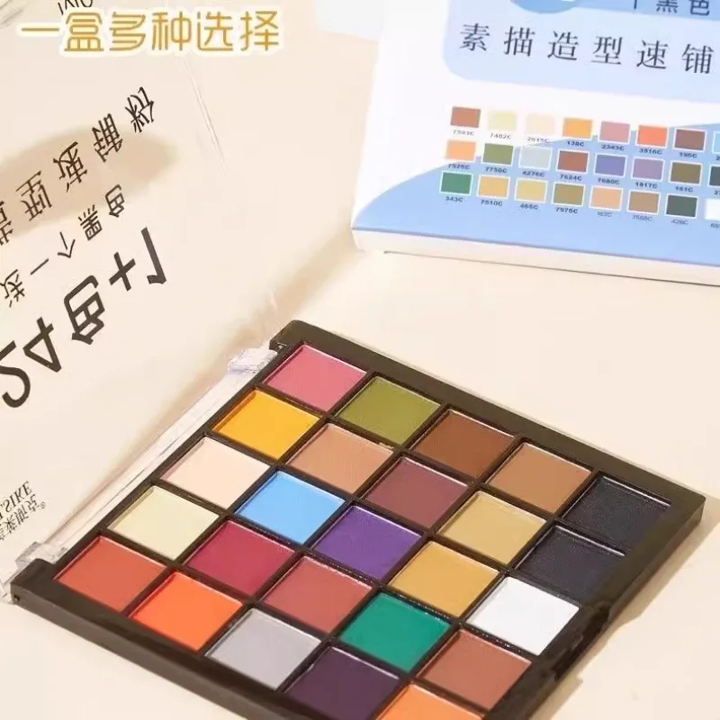 24 Colors Soft Artist Pastel Powder Naturally Water-soluble,Ideal for Charcoal Sketching, Drawing and Expressive Mark Making 4