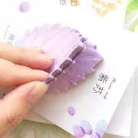 30 Pcs Leaf Sticky notes Planner to do list Planner Take notes messages memo pad Stationery office supplies 2