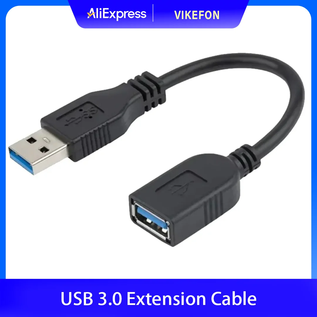 USB 3.0 연장 케이블 짧은 초고속 USB 3.0 코드 연장 USB 3.0 A 타입 수컷에서 암컷까지 0.3M 최대 5Gbps 맥 윈도우용