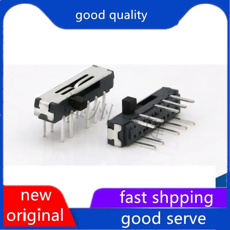 

10pcs original new MSK-24D20 (2P4T) Mini toggle switch 10 pin 4-speed horizontal pin black handle sliding with slot