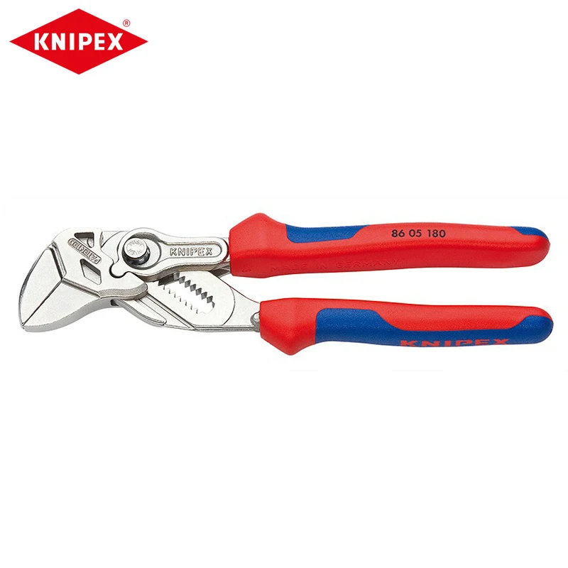 Knipex Tools 86 05 180 Pinza Chiave Cromata Multi-Componente 7-1/4 Pollici Pinza Con Impugnatura Comfort