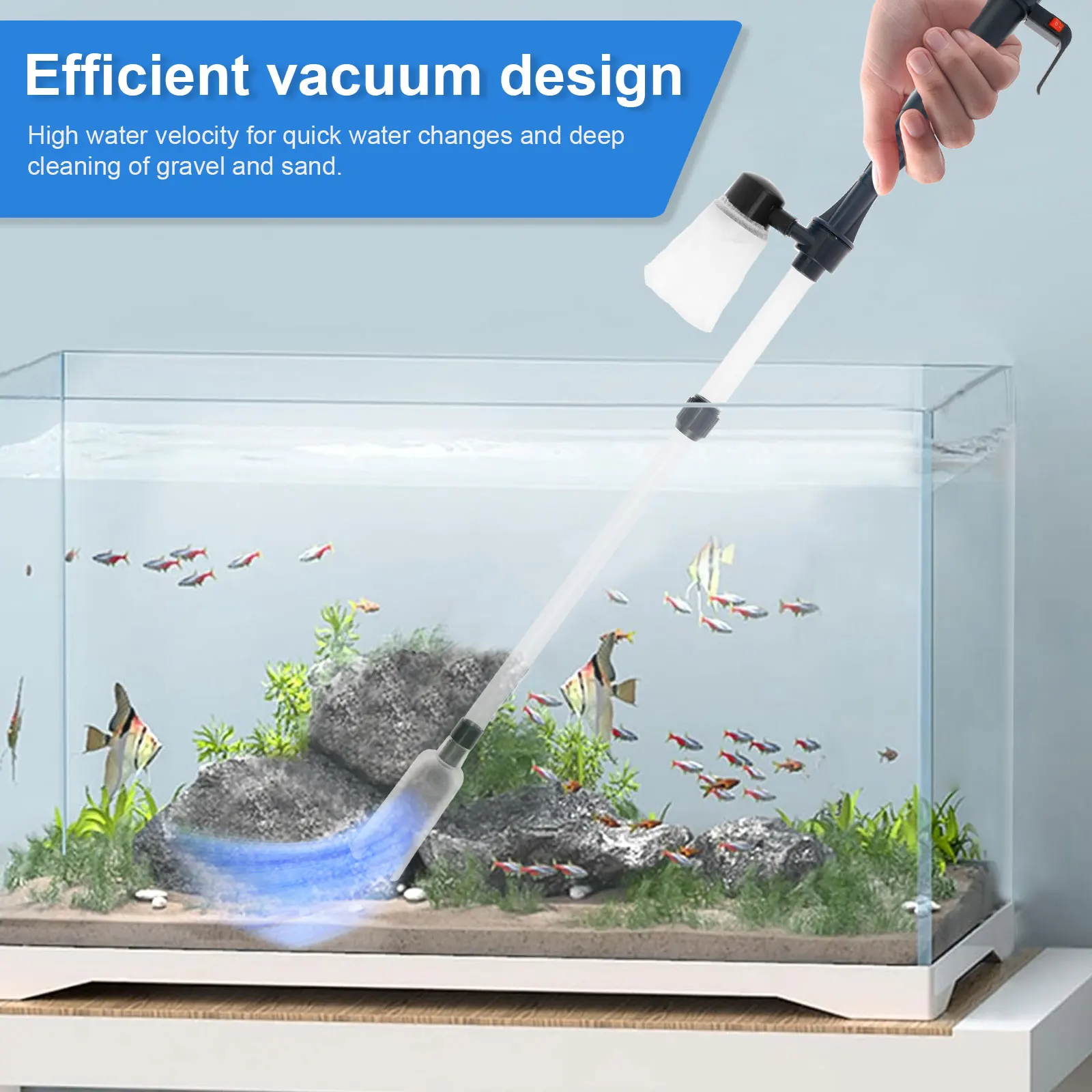 Aquarium Vacuum Water Change Pump Siphon Gravel Cleaner