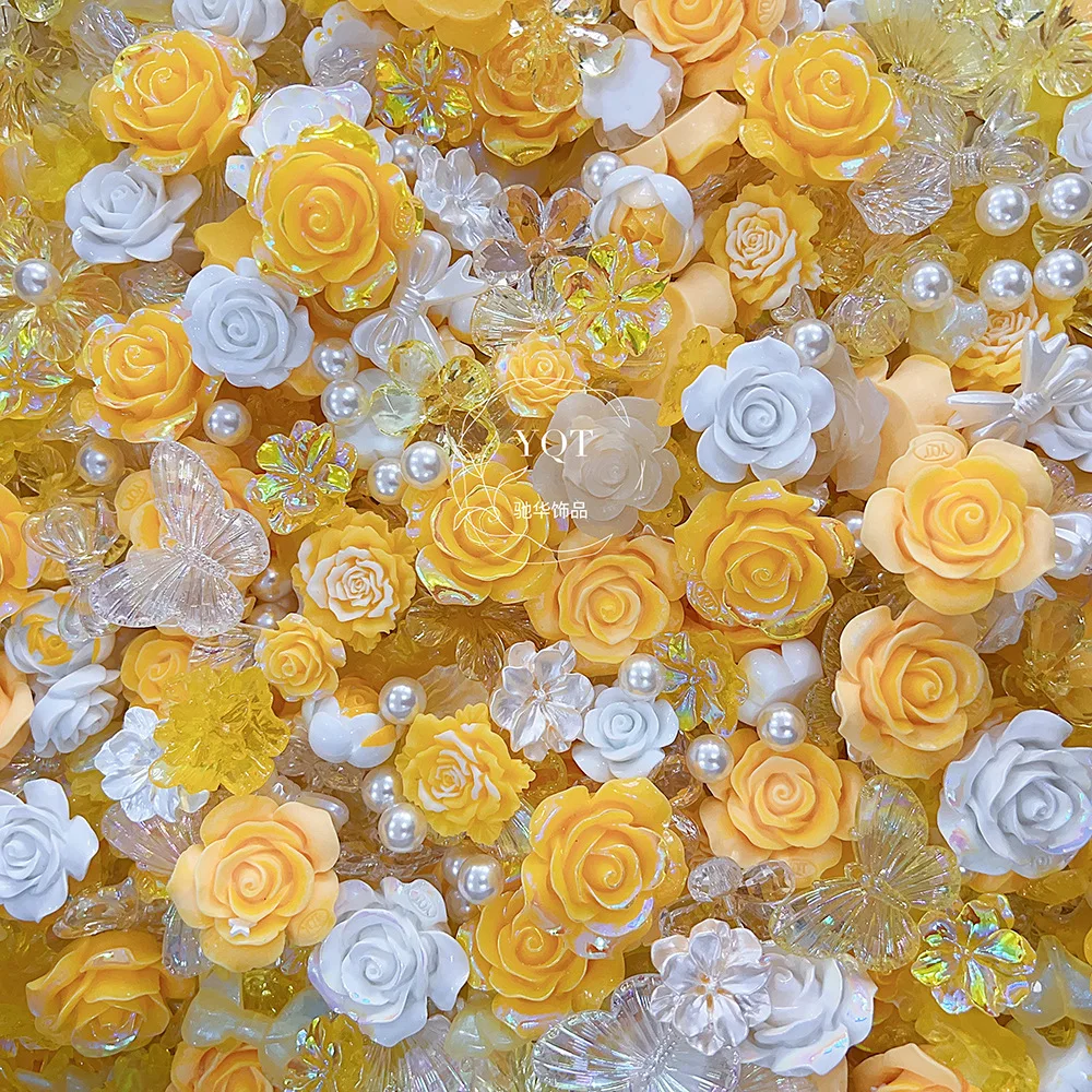 30g/pack Resin Camellia Flowers Butterfly Bow Mixed Collection Flatbacks DIY Crafts Cabochon Decorations Scrapbooking Cardmaking resin flower embellishments,resin embellishments