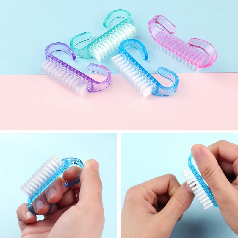 Cleaning Nail Brush Tools 50Pcs/Lot Colorful Plastic Dust Cleaner Brushes Nail Art Manicure Pedicure Powder Soft Remover nail art brushes,nail brushes,nail art tools,nail cleaning brush