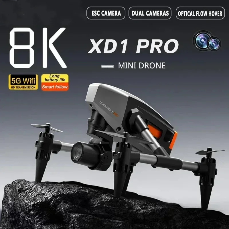 

XD1 Drone 8K Professional Dual Camera Height Maintaining Four Sides Obstacle Avoidance RC Quadcopter Toy for Adults and Children