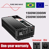 Swipower 1500W 2000W 2500W 3000W onduleur solaire à onde sinusoïdale pure 12V/24V/48V DC à 110V 220V AC écran LCD 1