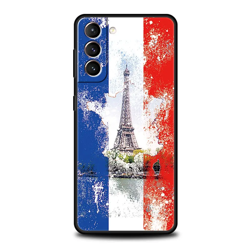 Elegant France Flag Soft Silicone Phone Case