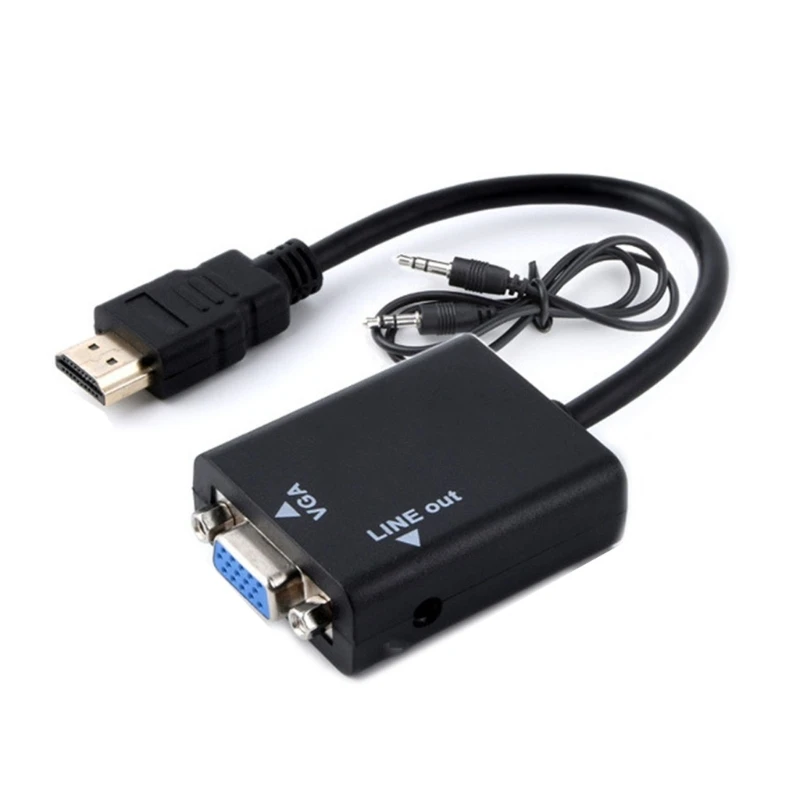 

Адаптер HDMI-VGA «папа-мама» от телеприставки к конвертеру проектора Прямая поставка