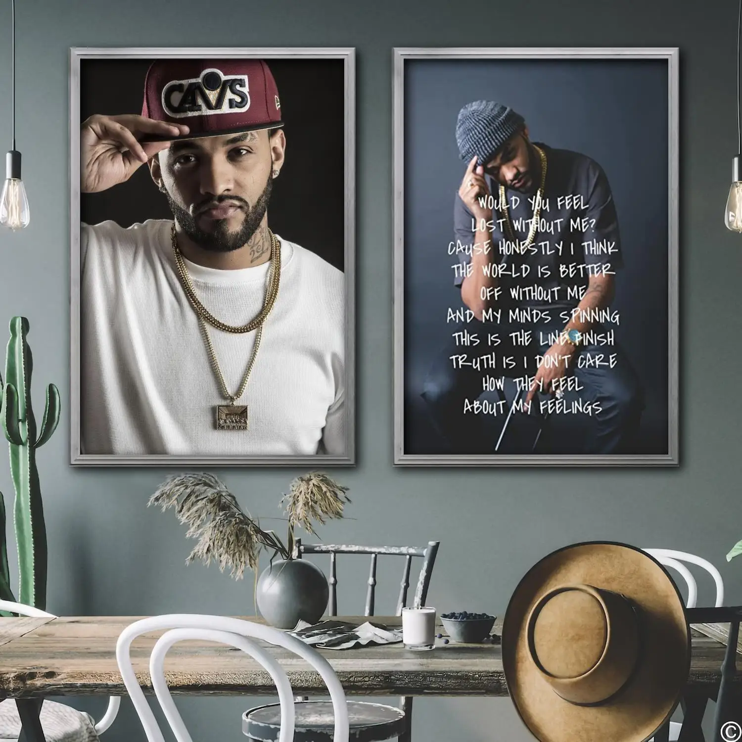 Joyner Lucas Singer Decorative Canvas Posters Room Bar Cafe Decor Gift Print Art Wall Paintings