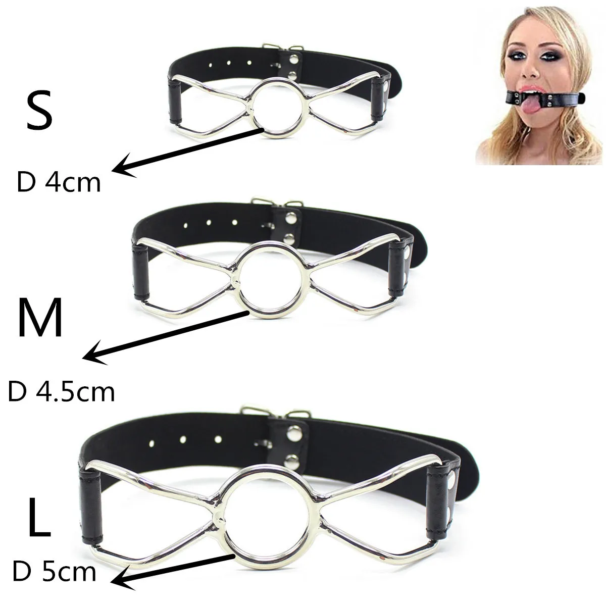Erotic Sexy Toys O Ring Gag , Flirting Tool Silicone Open Mouth Gag Slave BDSM Adult Games Sex Products For Women or Gay
