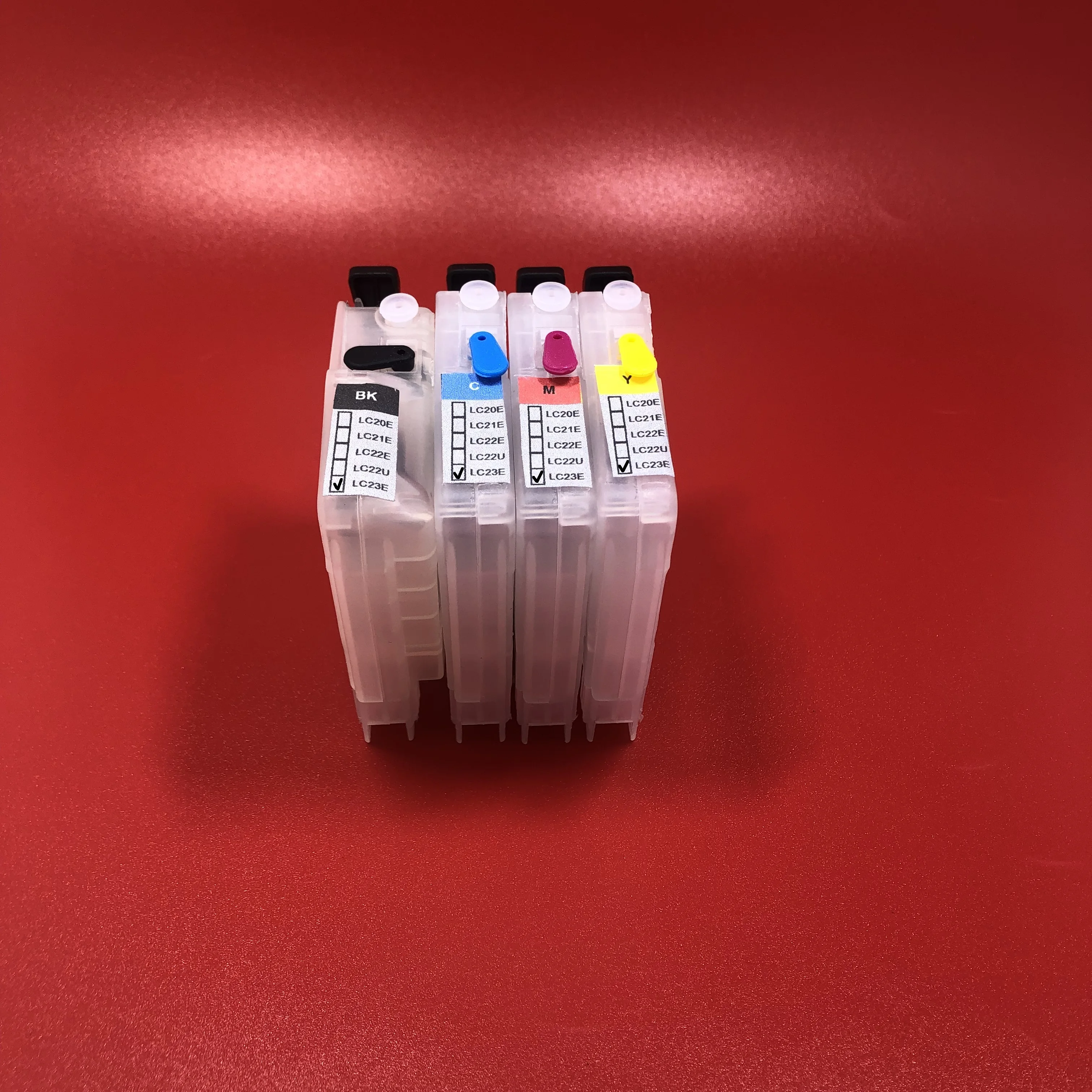 

4Pcs/Set Empty Refillable LC23E Ink Cartridge with ARC for Brother MFC-J5920DW Printer