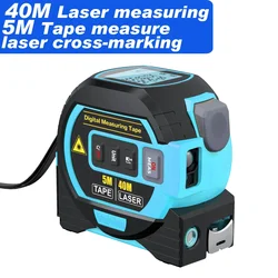 Versatile Laser Rangefinder and Electronic Ruler with LCD Backlight Display for Construction & DIY Projects (Type B 40m)