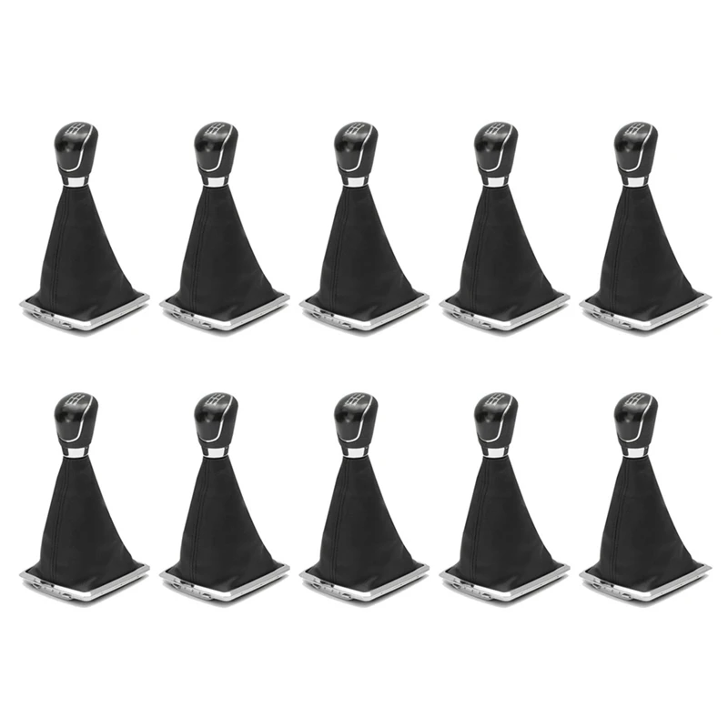

10X 5 Speed Manual Car Gear Shift Knob Shifter Lever Gaiter Boot Cover For Ford Focus MK2 FL MK4 MK7 Mondeo Galaxy Kuga