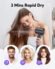 High Speed Hair Dryer 200 Million Negative Ions 110,000 Rpm Professional Care Wind Speed 36m/s 1500W Quick Dry For Home Hotel 2